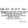 Комплект форсунок G30/29мб для газовой плиты Bosch 00633115